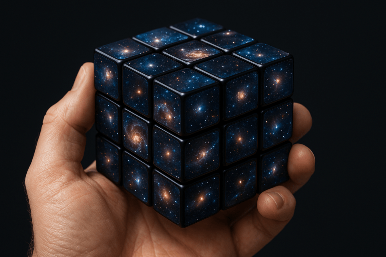 Rubick's cube with galaxies.